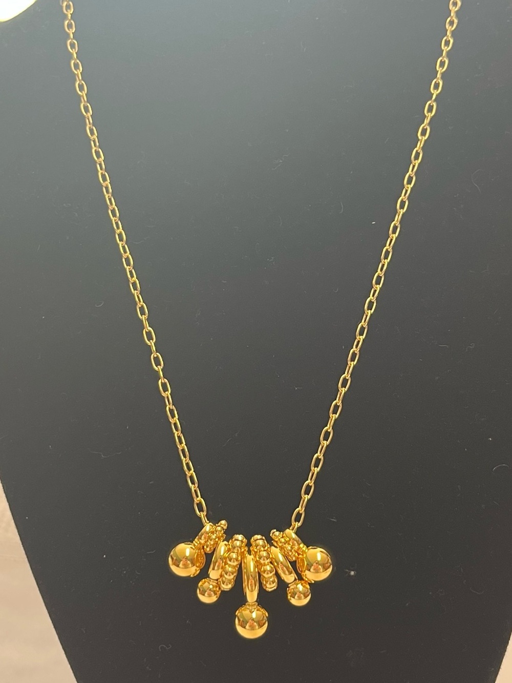 New Hillberg & Berk Bubbles Multi Charm Clip Chain Necklace